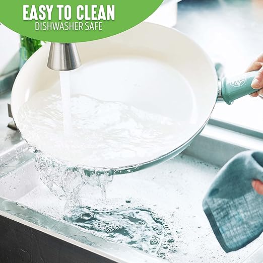 GreenLife Nonstick 8" Frying Pan Skillet, Non-Toxic PFAS-Free Ceramic Nonstick - Image 8