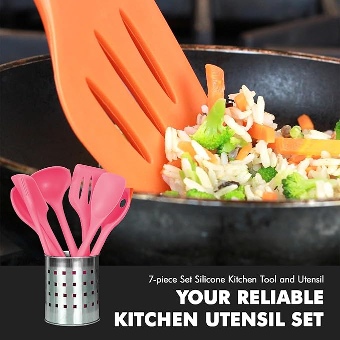 Chef Craft - Premium Silicone Kitchen Tools and Utensils Set, Non-Scratch - Image 5