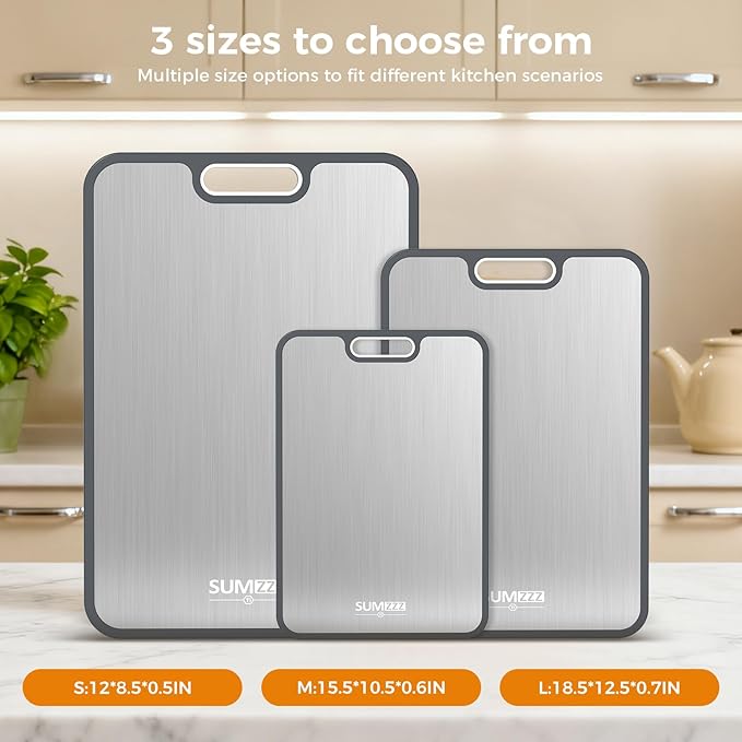 Titanium Cutting Board, Double Sided Food Grade Pure Titanium/PP, Cutting Board - Image 5