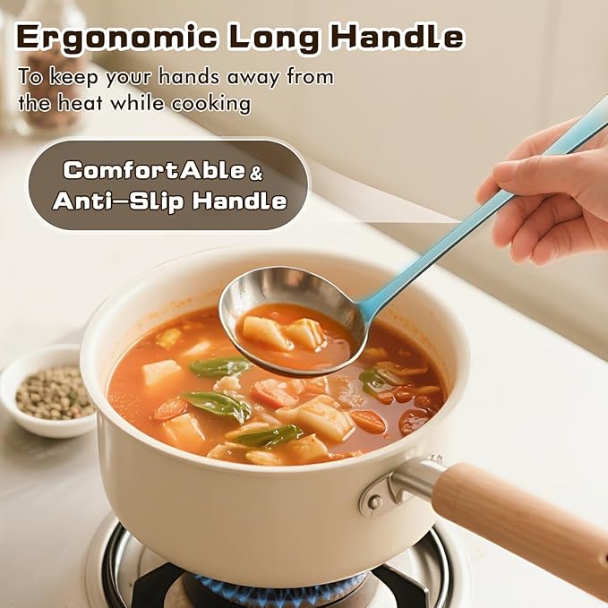 4 Pcs Cooking Utensils Set, Stainless Steel Kitchen Utensils, Heat Resistant - Image 4