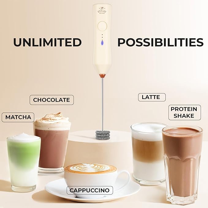 Zulay Kitchen Rechargeable Milk Frother - Image 6