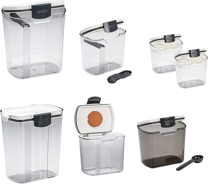 Progressive ProKeeper Baker's Airtight Kitchen Storage Canister Container Set by ProgressiveInternational