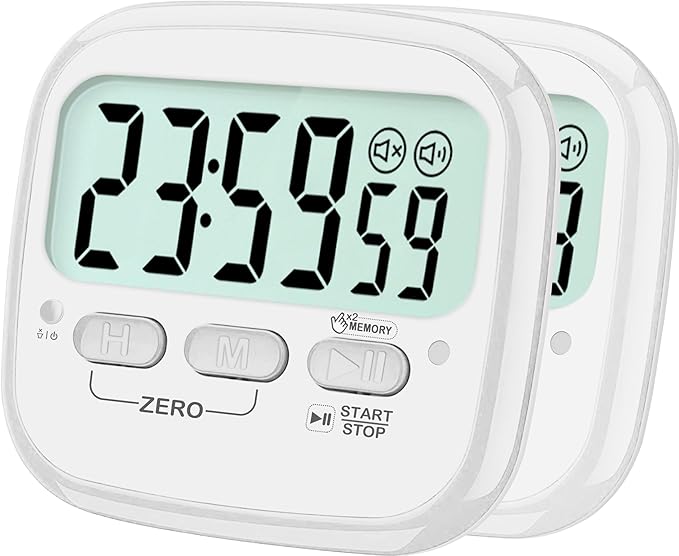 AyayaBoss 2-Pack Magnetic Kitchen Timers by AyayaBoss