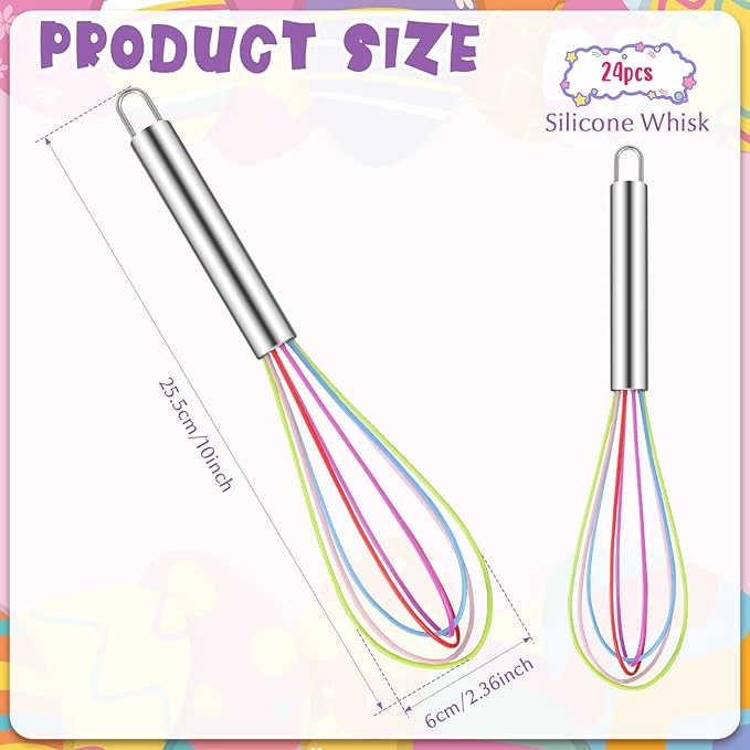 Domensi 24 Pcs 10 Inch Whisks Bulk - Image 2