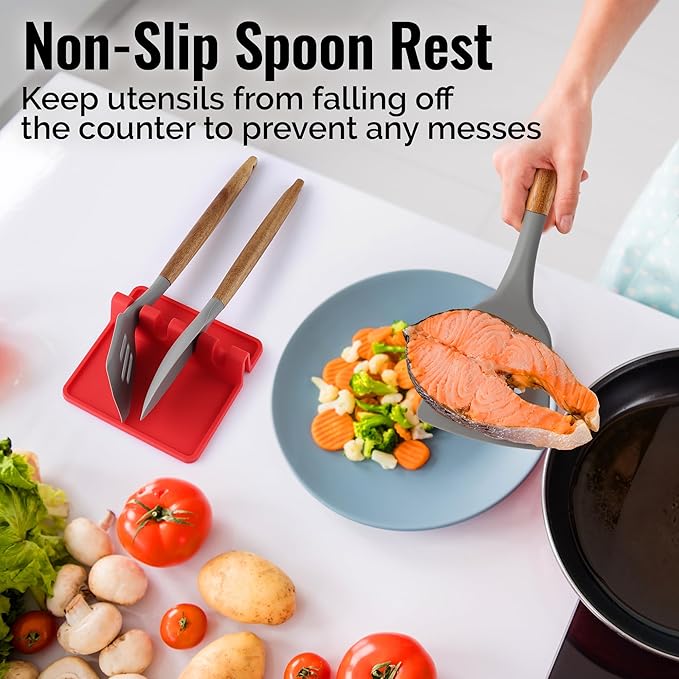 Zulay Kitchen Silicone Utensil Rest - Image 4