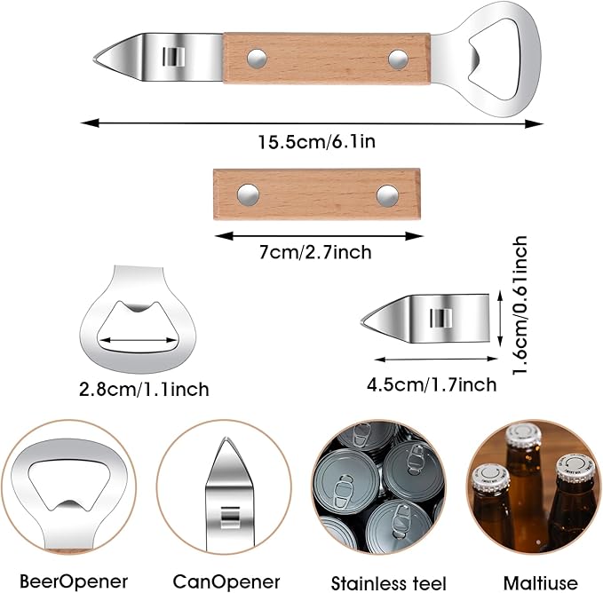 Ouligay 2 Pack Flat Bottle Opener Bartender - Image 4