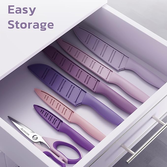 Astercook Knife Set, 13 Pieces Kitchen Knives Set - Image 7