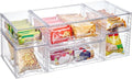 Vtopmart 6 Pack Clear Stackable Storage Drawers, Plastic Drawers by Vtopmart