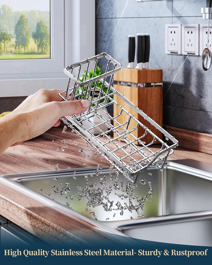 Consumest Sink Caddy, Kitchen Sponge Holder - Image 5