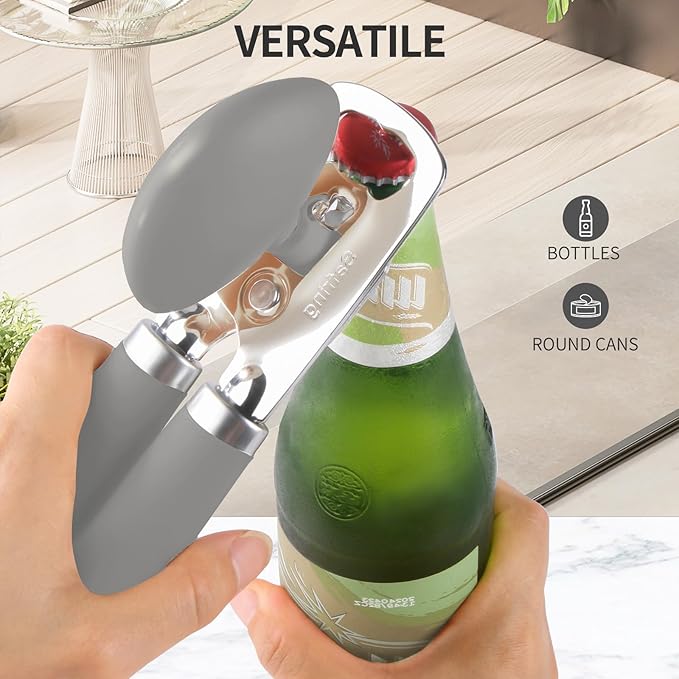 Safring Can Opener Manual, Heavy Duty Stainless Steel Smooth Edge Can Opener - Image 6