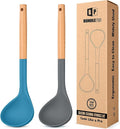 Pack of 2 Soup Ladle, Silicone Ladle Spoon by BUNDLEPRO