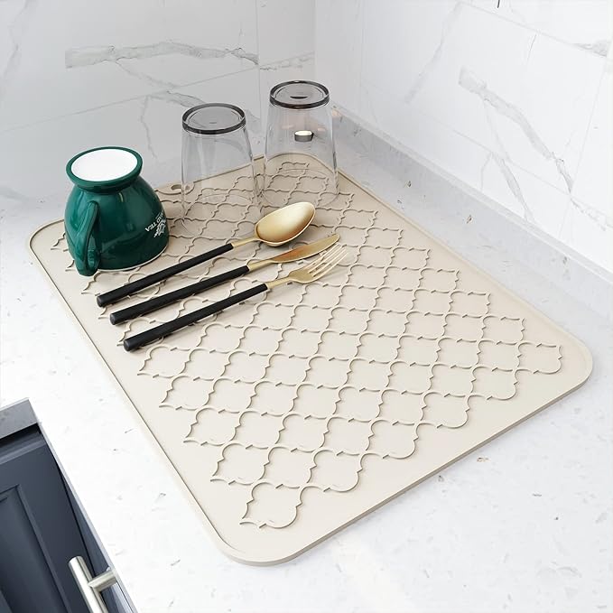 AMOAMI-Dish Drying Mats for Kitchen Counter-Silicone Dish Drying Mat-Kitchen by AMOAMI