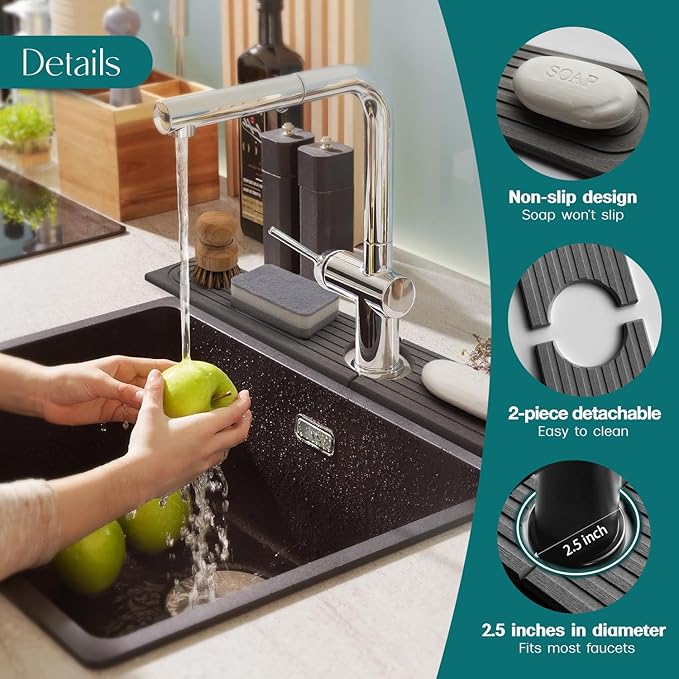 Eormoe Kitchen Sink Faucet Mat - Image 8