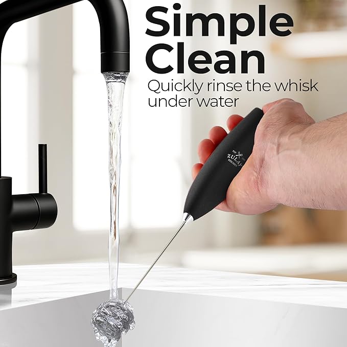 Zulay Kitchen Patented Tornado Triple Whisk Milk Frother - Image 9