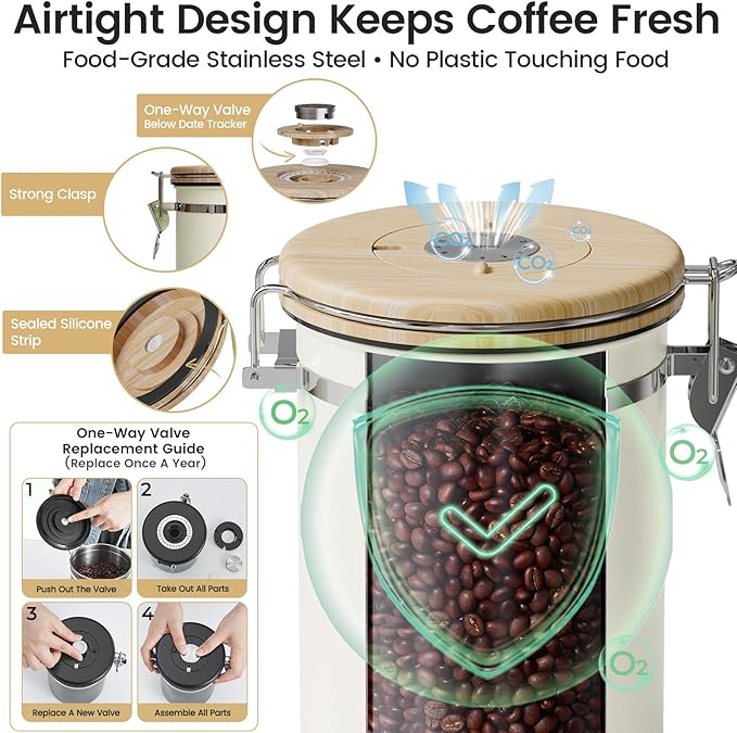 Veken Coffee Sugar Canister - Image 3