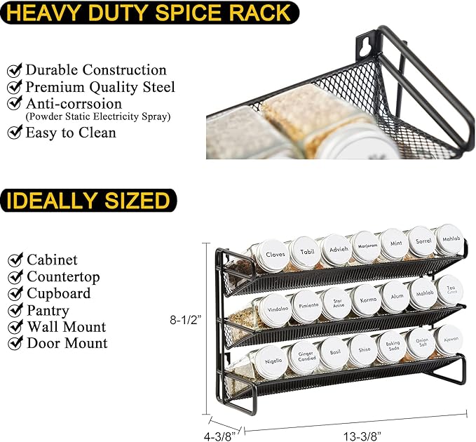 SpaceAid Spice Rack Organizer - Image 3