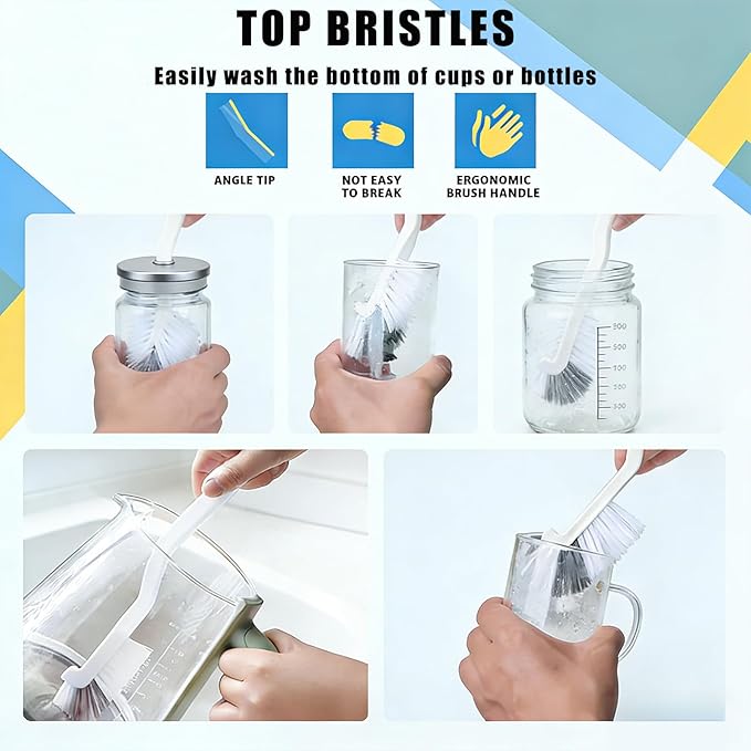 Crevice Cleaning Brush Set – Hard Bristle Gap Cleaning Tool - Image 8