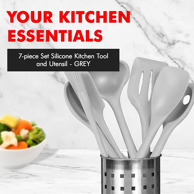 Chef Craft - Premium Silicone Kitchen Tools and Utensils Set, Non-Scratch - Image 2
