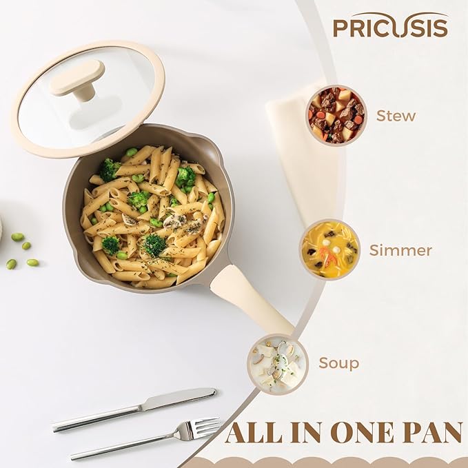 PRICUSIS Nonstick Saucepan Set - Image 7