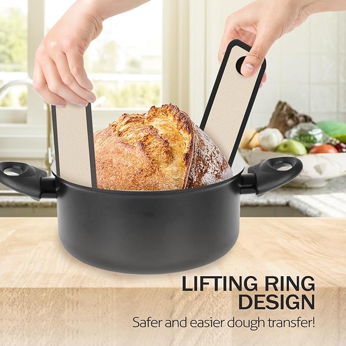 Silicone Bread Sling for Dutch Oven, Easy Transfer Sourdough - Image 7
