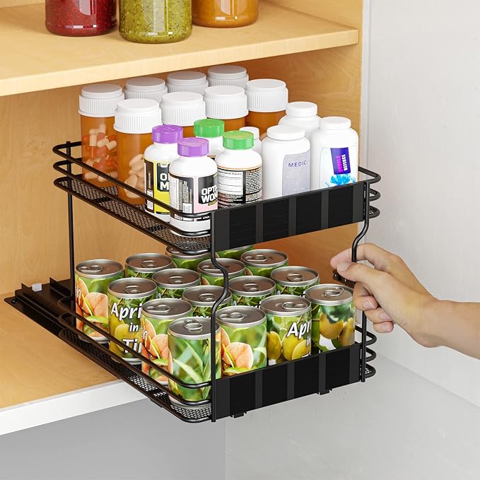 SpaceAid Pull Out Spice Rack Organizer - Image 5
