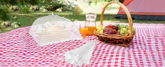 Anpro Food Covers for Outdoors, Pop-Up Mesh Food Tents, Collapsible Reusable - Image 8