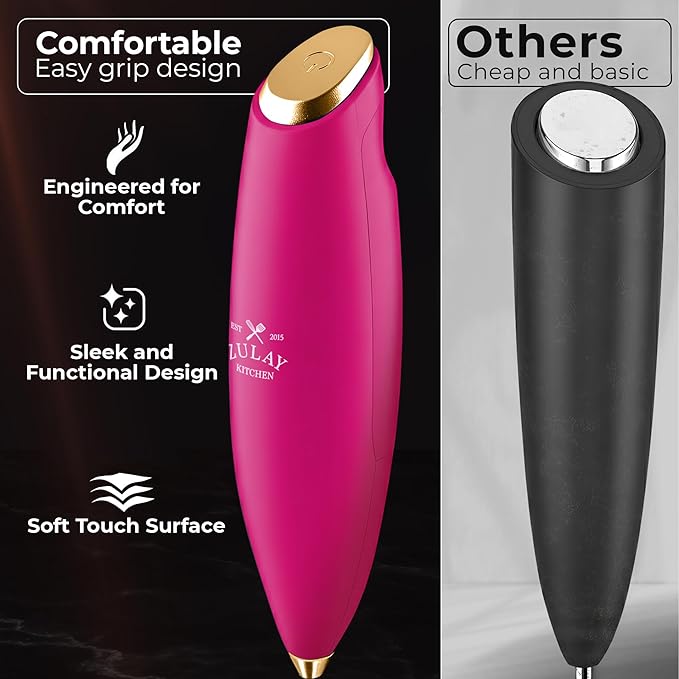Zulay Kitchen Patented Tornado Triple Whisk Milk Frother - Image 4