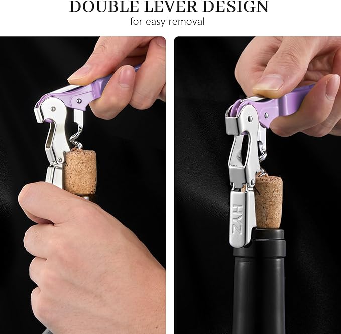 HYZ 2-Pack Wine Opener Waiter Corkscrew, Professional Wine Key - Image 4
