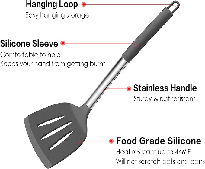 LIANYU 15-Piece Cooking Kitchen Utensils Set - Image 3