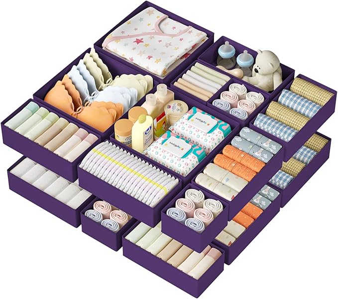 DIMJ Drawer Organizer Clothes 15 Pack by DiMJ