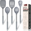 5Pcs Silicone Cooking Utensils Set, Heat Resistant Kitchen Tools Include by Unknown