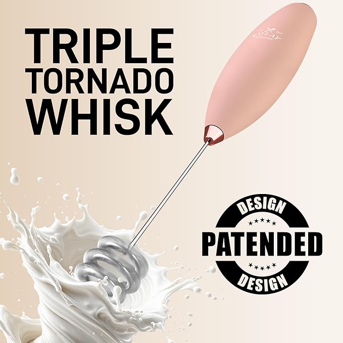 Zulay Kitchen Patented Tornado Triple Whisk Milk Frother - Image 6