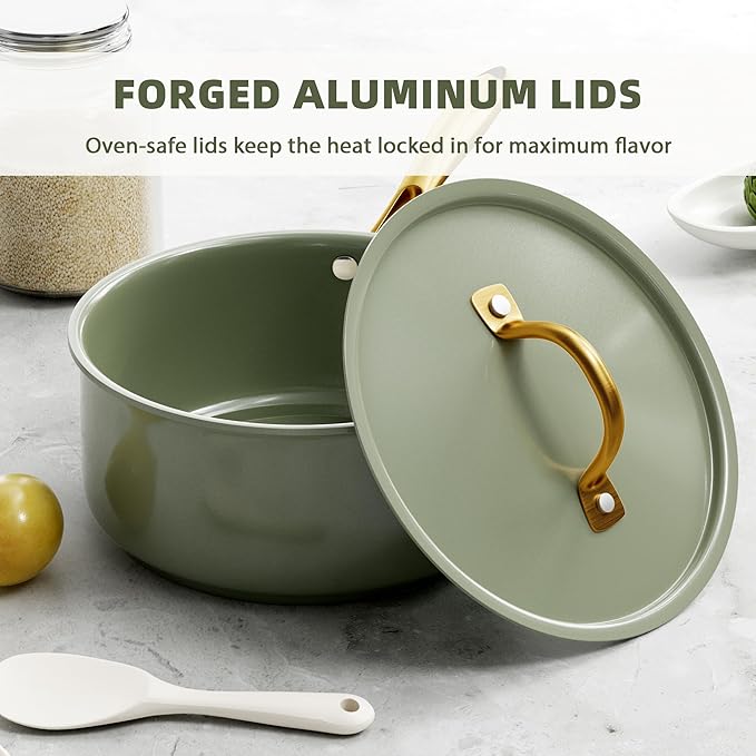 VONIKI Ceramic Cookware Set - Image 5