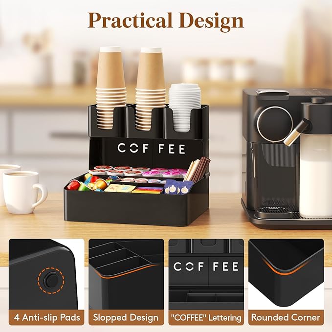 Lifewit 2-tier Coffee Station Organizer Caddy - Image 5