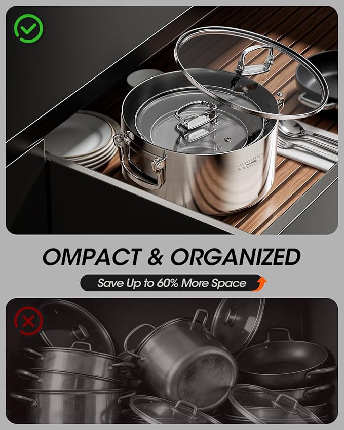 3-Ply Stainless Steel Stock Pot Set - Image 4