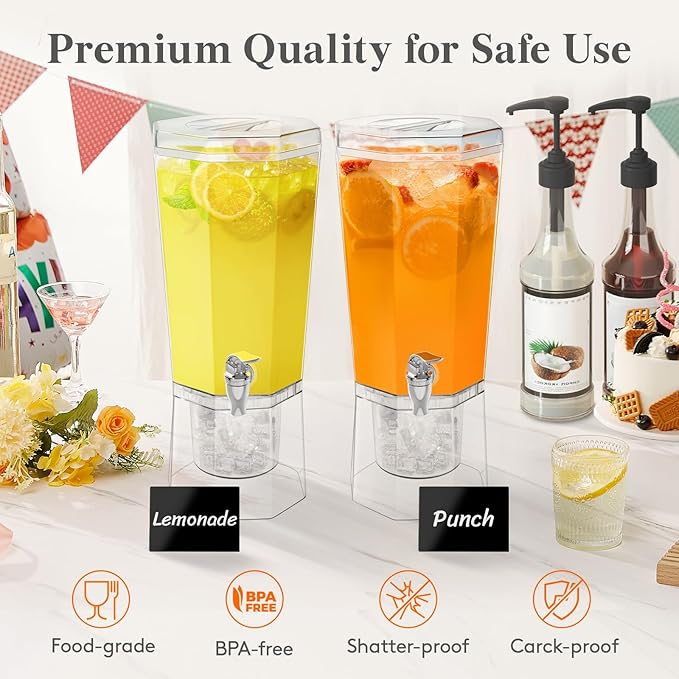 Lifewit 1 Gallon Drink Dispenser - Image 3