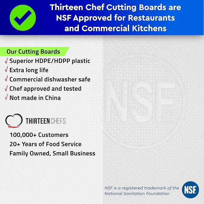 Thirteen Chefs Large 18 x 12 Black Plastic Cutting Board - Image 3
