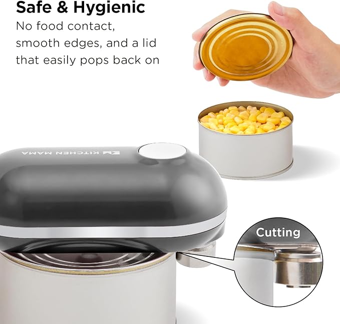 Kitchen Mama Mini Plus Rechargeable Electric Can Opener: USB-C Charging - Image 5