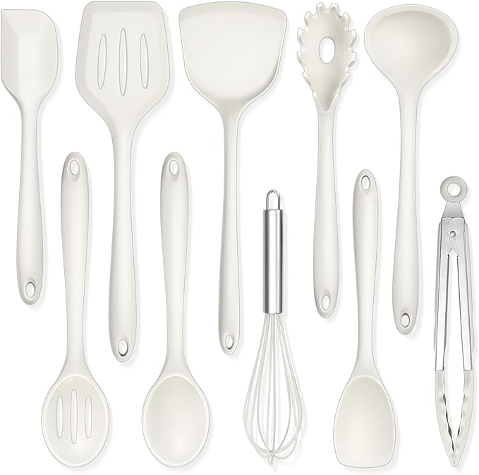 TeamFar Kitchen Cooking Utensils, 446°F Heat Resistant Kitchen Gadgets Tools by TeamFar