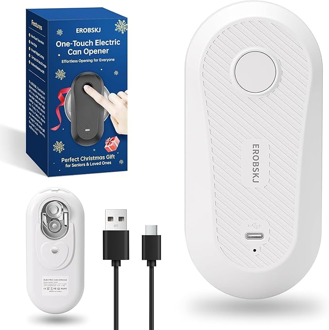 Auto Electric Can Opener, Rechargeable Can Openers by EROBSKJ