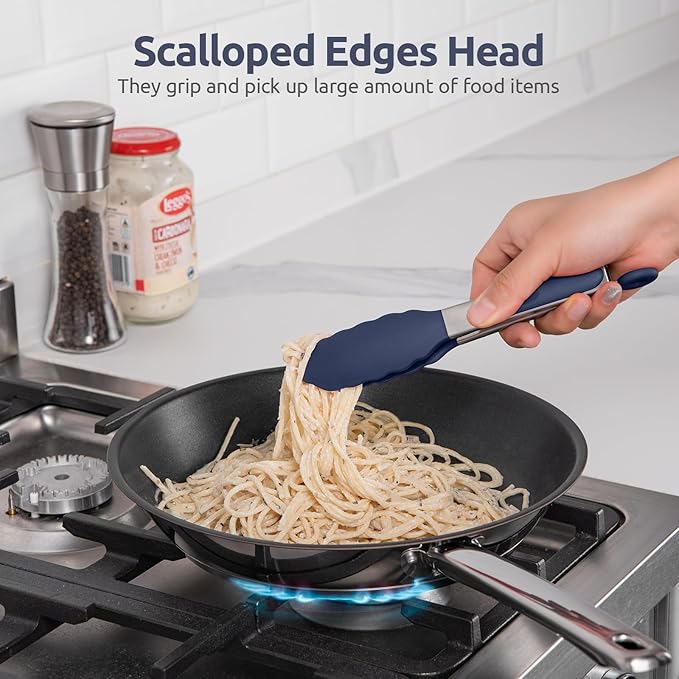 600ºF Heat Proof Kitchen Tong: U-Taste 7" Silicone Cooking Tong - Image 4
