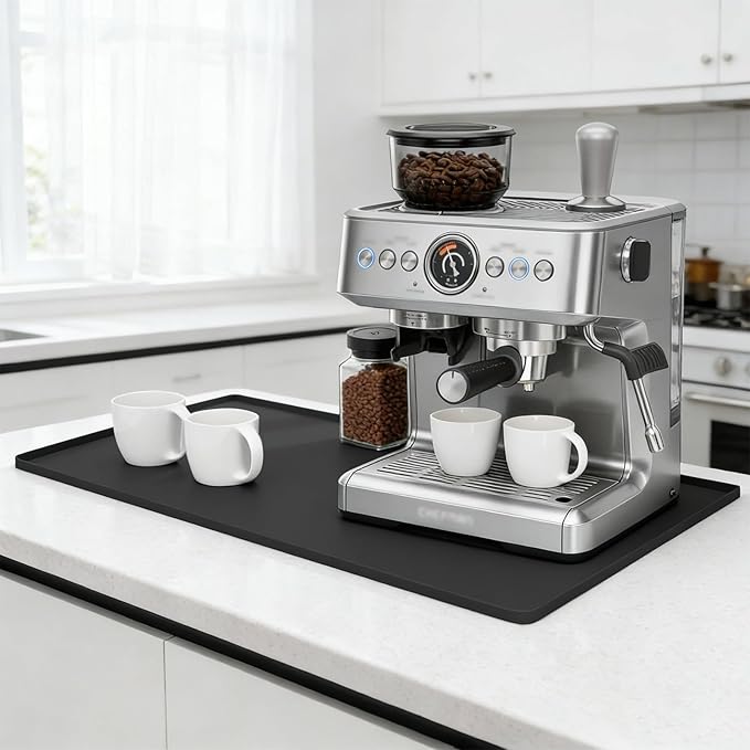 Silicone Coffee Mat, Eco-friendly, Hygienic Drying Pad, Leak-Proof and Non-Slip by SCYFREID