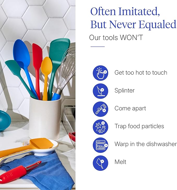 GIR: Get It Right 10-Piece Silicone Ultimate Kitchen Utensil Set – Spatulas - Image 5