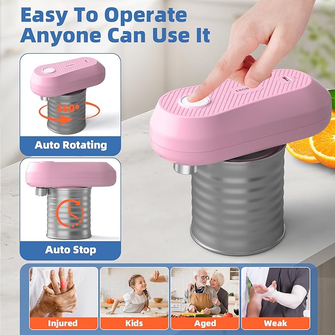Auto Electric Can Opener, Rechargeable Can Openers - Image 4