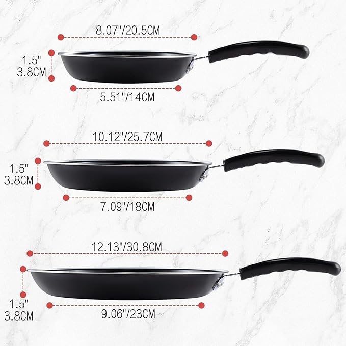 hunnycook Nonstick Frying Pan Set - Image 2