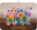 Spring Summer Flowers Dish Drying Mat by Kawani