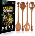 Acacia Wood Cooking Utensil Set by Boxikikitchen