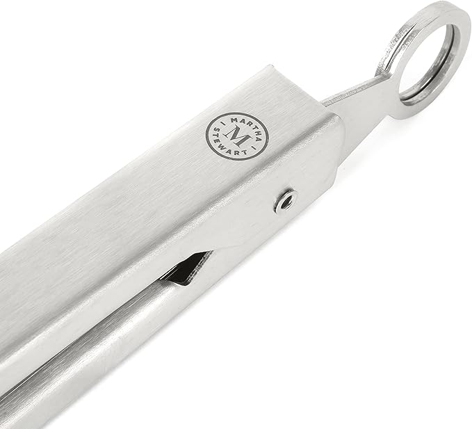 Martha Stewart Richburn 2-Piece Stainless Steel Tongs Set – 12-Inch and 9-Inch - Image 4