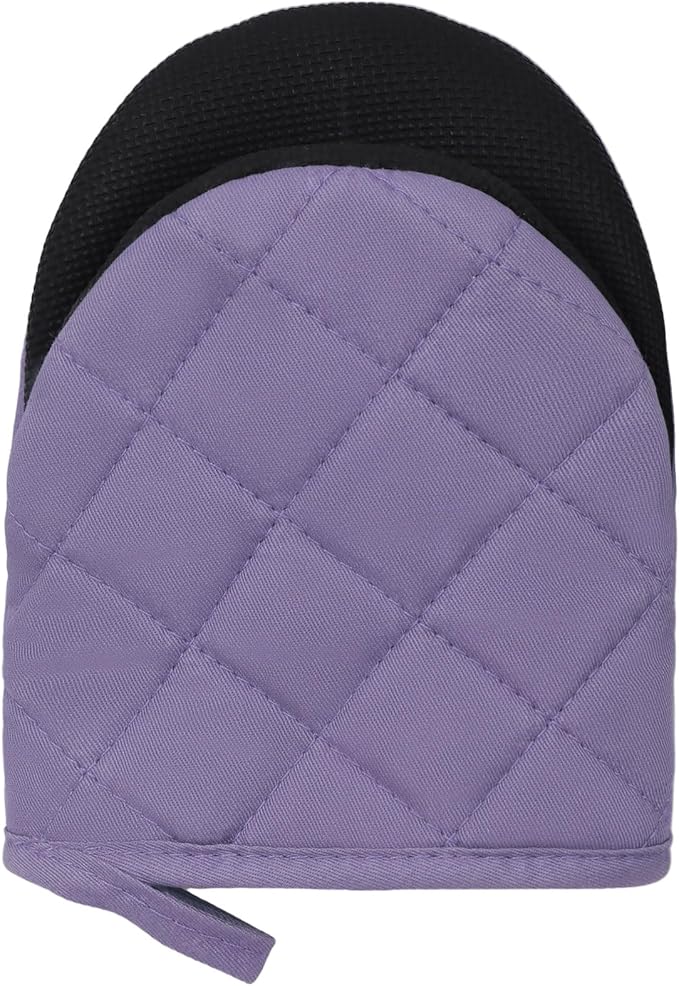 Short Oven Mitts, Heat Resistant 500°F, Silicone Grip Kitchen Gloves, Non-Slip - Image 6