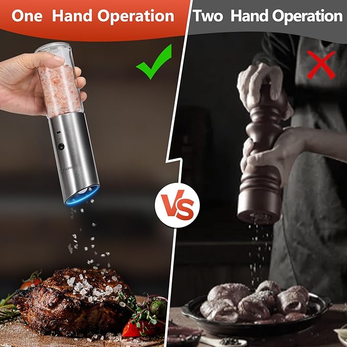 Electric Salt and Pepper Grinder Set - Image 3